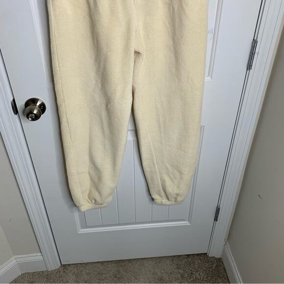 Donni‎ white vintage fleece jogger size medium athleisure loungewear - Picture 4 of 9